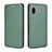 Coque Portefeuille Livre Cuir Etui Clapet L04Z pour Samsung Galaxy A20 SC-02M SCV46 Vert