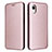 Coque Portefeuille Livre Cuir Etui Clapet L04Z pour Samsung Galaxy A23 5G SC-56C Or Rose