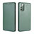 Coque Portefeuille Livre Cuir Etui Clapet L04Z pour Samsung Galaxy Note 20 5G Vert