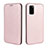 Coque Portefeuille Livre Cuir Etui Clapet L04Z pour Samsung Galaxy S20 FE 5G Or Rose