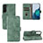 Coque Portefeuille Livre Cuir Etui Clapet L04Z pour Samsung Galaxy S21 5G Vert