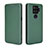 Coque Portefeuille Livre Cuir Etui Clapet L04Z pour Sharp Aquos Sense4 Plus Vert