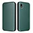 Coque Portefeuille Livre Cuir Etui Clapet L04Z pour Sony Xperia Ace III SO-53C Vert