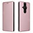 Coque Portefeuille Livre Cuir Etui Clapet L04Z pour Sony Xperia PRO-I Or Rose