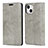 Coque Portefeuille Livre Cuir Etui Clapet L05 pour Apple iPhone 13 Gris