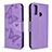 Coque Portefeuille Livre Cuir Etui Clapet L05 pour Huawei P Smart (2020) Violet