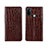 Coque Portefeuille Livre Cuir Etui Clapet L05 pour Oppo A33 Marron