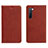 Coque Portefeuille Livre Cuir Etui Clapet L05 pour Oppo K7 5G Marron