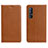 Coque Portefeuille Livre Cuir Etui Clapet L05 pour Oppo Reno3 Pro Orange