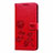 Coque Portefeuille Livre Cuir Etui Clapet L05 pour Samsung Galaxy M31 Prime Edition Rouge