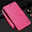 Coque Portefeuille Livre Cuir Etui Clapet L05 pour Samsung Galaxy S21 5G Rose Rouge