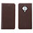 Coque Portefeuille Livre Cuir Etui Clapet L05 pour Vivo X50 Lite Marron