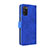 Coque Portefeuille Livre Cuir Etui Clapet L05Z pour Samsung Galaxy M02s Bleu