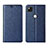 Coque Portefeuille Livre Cuir Etui Clapet L06 pour Google Pixel 4a Bleu