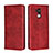 Coque Portefeuille Livre Cuir Etui Clapet L06 pour Huawei Mate 20 Lite Rouge