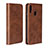 Coque Portefeuille Livre Cuir Etui Clapet L06 pour Huawei P Smart (2019) Marron