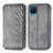 Coque Portefeuille Livre Cuir Etui Clapet L06 pour Samsung Galaxy A12 Nacho Gris