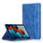 Coque Portefeuille Livre Cuir Etui Clapet L06 pour Samsung Galaxy Tab S7 11 Wi-Fi SM-T870 Bleu