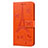 Coque Portefeuille Livre Cuir Etui Clapet L06 pour Sony Xperia 8 Lite Orange