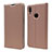 Coque Portefeuille Livre Cuir Etui Clapet L06 pour Xiaomi Redmi Note 7 Or Rose