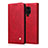 Coque Portefeuille Livre Cuir Etui Clapet L06 pour Xiaomi Redmi Note 9S Rouge