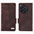 Coque Portefeuille Livre Cuir Etui Clapet L06Z pour OnePlus 12R 5G Marron