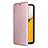 Coque Portefeuille Livre Cuir Etui Clapet L06Z pour Samsung Galaxy A03 Core Or Rose