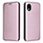 Coque Portefeuille Livre Cuir Etui Clapet L06Z pour Samsung Galaxy A22 5G SC-56B Or Rose