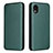 Coque Portefeuille Livre Cuir Etui Clapet L06Z pour Samsung Galaxy A22 5G SC-56B Vert