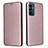 Coque Portefeuille Livre Cuir Etui Clapet L06Z pour Samsung Galaxy F23 5G Or Rose