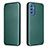 Coque Portefeuille Livre Cuir Etui Clapet L06Z pour Samsung Galaxy M52 5G Vert