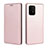 Coque Portefeuille Livre Cuir Etui Clapet L06Z pour Samsung Galaxy M80S Or Rose