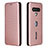 Coque Portefeuille Livre Cuir Etui Clapet L06Z pour Xiaomi Black Shark 4 5G Or Rose