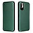 Coque Portefeuille Livre Cuir Etui Clapet L06Z pour Xiaomi Redmi Note 10 JE 5G Vert