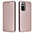 Coque Portefeuille Livre Cuir Etui Clapet L06Z pour Xiaomi Redmi Note 10 Pro 4G Or Rose