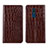 Coque Portefeuille Livre Cuir Etui Clapet L07 pour Nokia C3 Marron