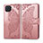 Coque Portefeuille Livre Cuir Etui Clapet L07 pour Oppo A93 Or Rose