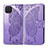 Coque Portefeuille Livre Cuir Etui Clapet L07 pour Oppo F17 Pro Violet Clair