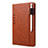 Coque Portefeuille Livre Cuir Etui Clapet L07 pour Samsung Galaxy Tab S6 10.5 SM-T860 Marron