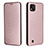 Coque Portefeuille Livre Cuir Etui Clapet L07Z pour Realme C20 Or Rose