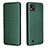 Coque Portefeuille Livre Cuir Etui Clapet L07Z pour Realme C20 Vert