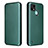 Coque Portefeuille Livre Cuir Etui Clapet L07Z pour Realme C21Y Vert