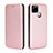 Coque Portefeuille Livre Cuir Etui Clapet L07Z pour Realme C25S Or Rose