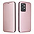 Coque Portefeuille Livre Cuir Etui Clapet L07Z pour Realme GT2 Pro 5G Or Rose