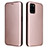 Coque Portefeuille Livre Cuir Etui Clapet L07Z pour Realme V11s 5G Or Rose