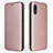 Coque Portefeuille Livre Cuir Etui Clapet L07Z pour Samsung Galaxy A02 Or Rose