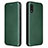 Coque Portefeuille Livre Cuir Etui Clapet L07Z pour Samsung Galaxy A02 Vert