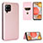 Coque Portefeuille Livre Cuir Etui Clapet L07Z pour Samsung Galaxy A42 5G Or Rose