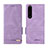 Coque Portefeuille Livre Cuir Etui Clapet L07Z pour Sony Xperia 1 III Violet