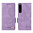 Coque Portefeuille Livre Cuir Etui Clapet L07Z pour Sony Xperia 1 IV SO-51C Violet